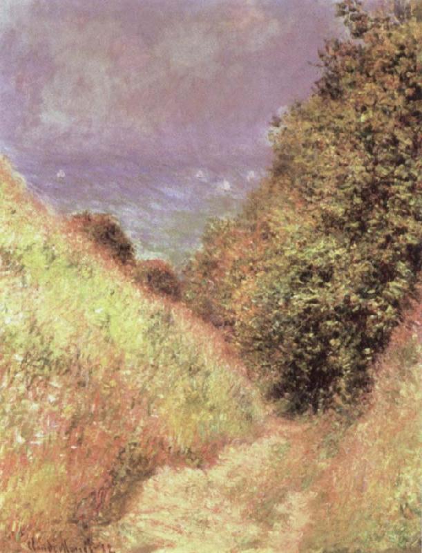 Claude Monet The Path at La Cavee at Pourville oil painting image